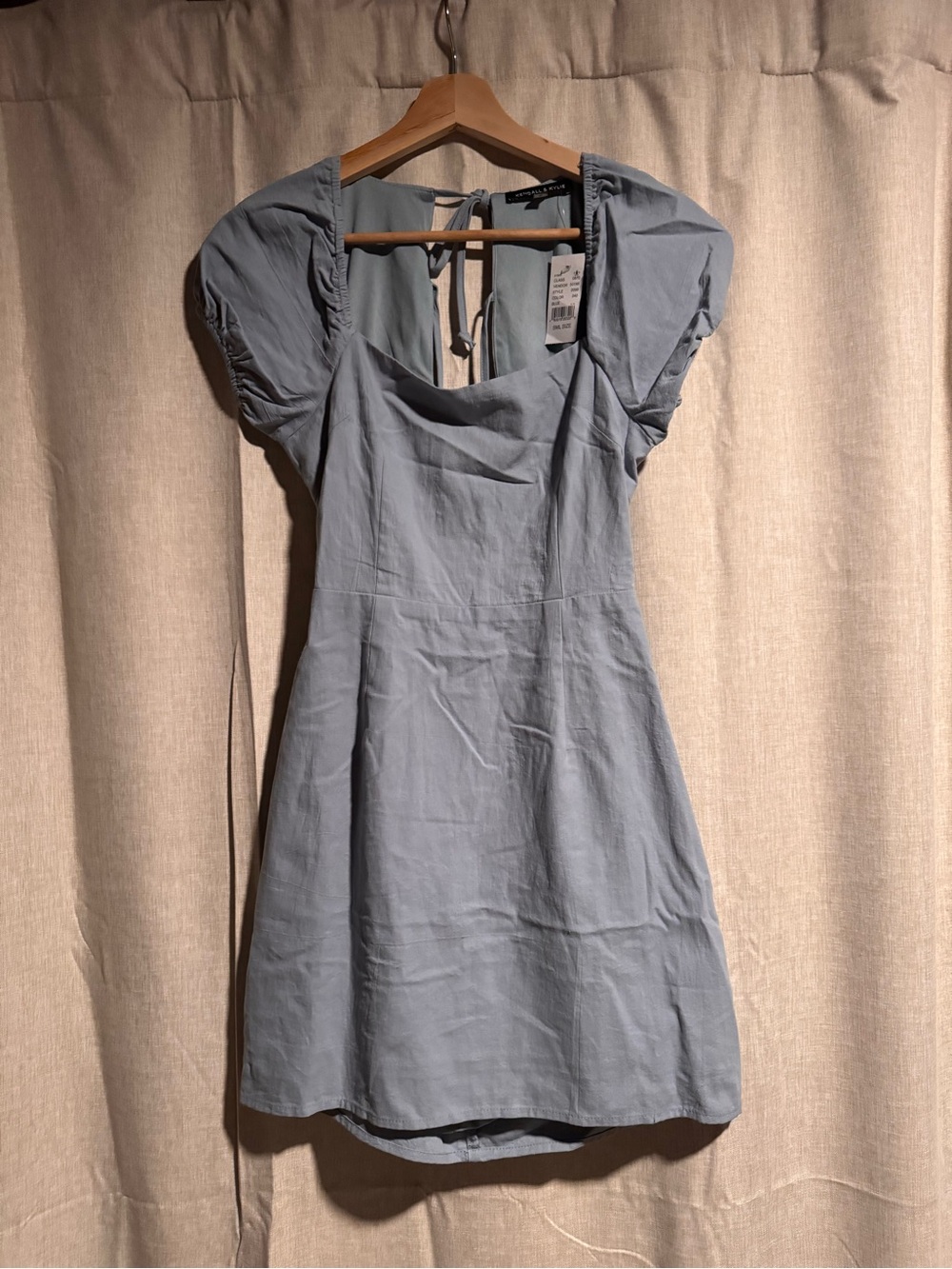 PacSun Light Blue Puff-Sleeve Mini Dress